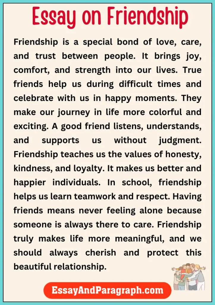 Essay on Friendship
